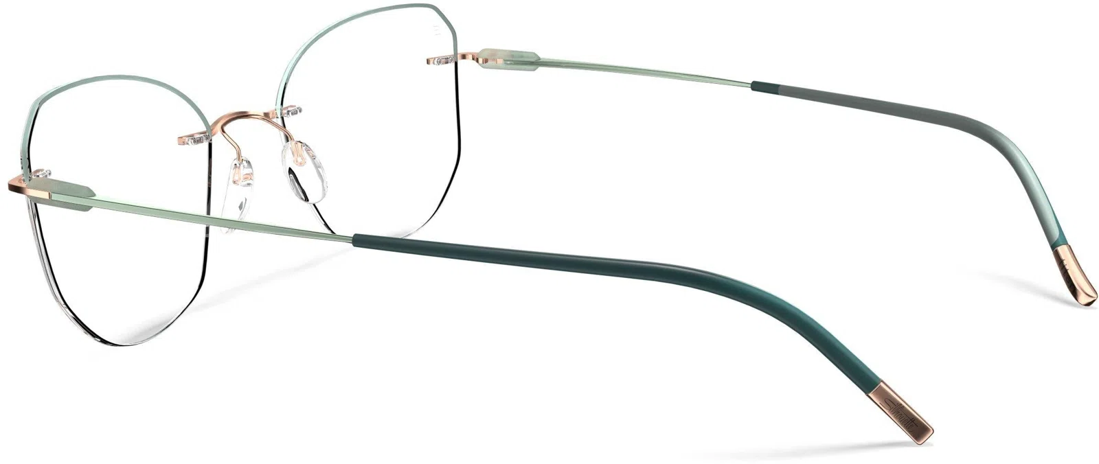 Silhouette Purist Color Groove Demo Rimless 5561 Eyeglasses - view 143